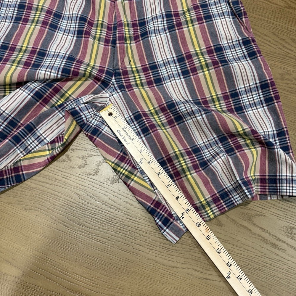 Preppy Plaid Cotton Flat Front Tailored Casual Mens Shorts 36 Banana‎ Republic - Picture 11 of 11